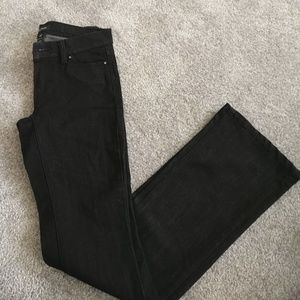 WHBM Noir black flare leg 00 jeans